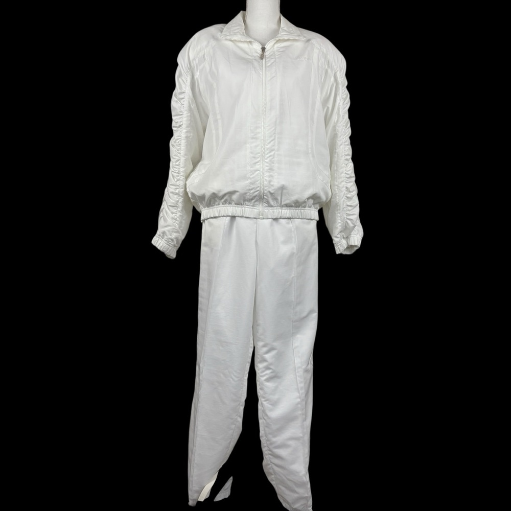 VTG 80s Head USA White Track Wind Tennis Suit 2 Piece Set Medium
